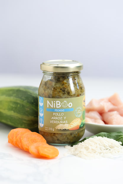 pollo arroz verduras
